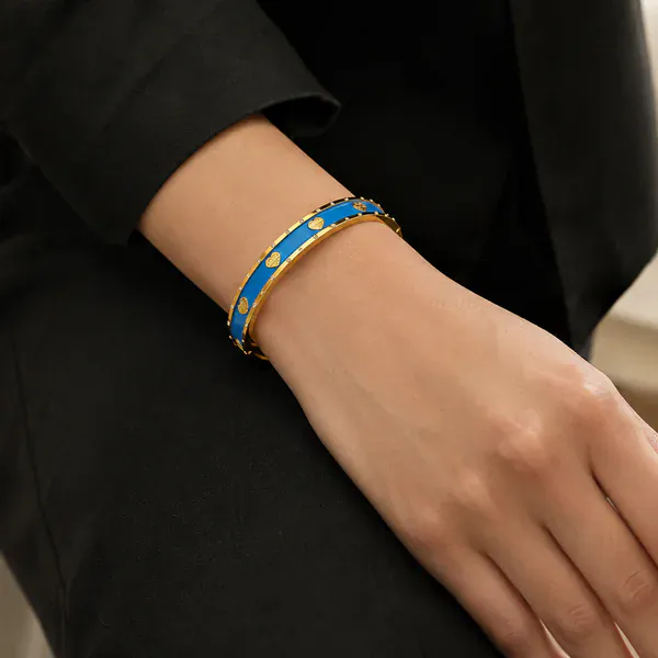 Anti-Tarnish Tiffany Kada - Anti-Tarnish from BLINGARI luxury Indian fashion collection