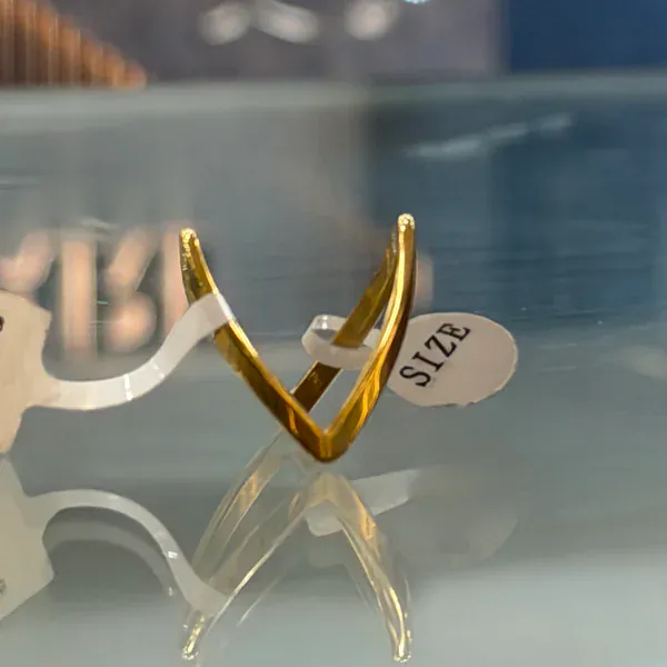 Triangle Size 7 Ring - Anti-Tarnish from BLINGARI luxury Indian fashion collection