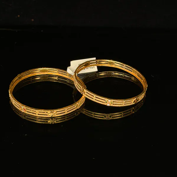 Green 28 Bangles - Bangles & Bracelets from BLINGARI luxury Indian fashion collection