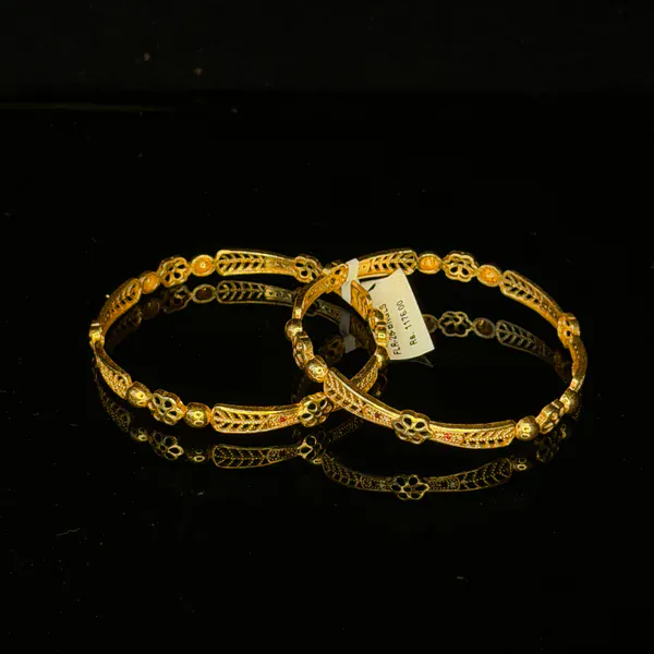 Flower 28 Bangles - Bangles & Bracelets from BLINGARI luxury Indian fashion collection