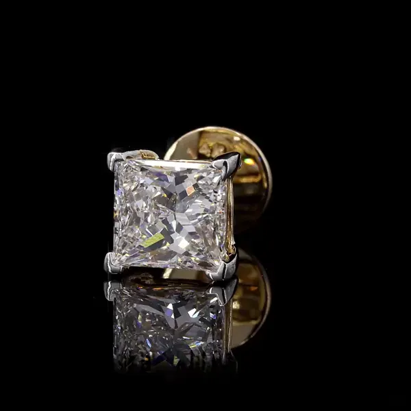 Lab Grown Diamond Gents Studs - Diamond Earrings from BLINGARI luxury Indian fashion collection