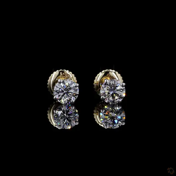 Lab Grown Diamond Studs - Diamond Earrings from BLINGARI luxury Indian fashion collection
