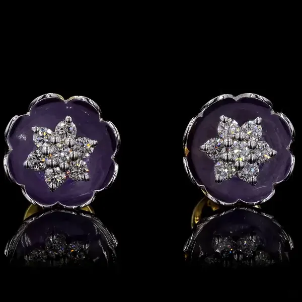 Lab Grown Diamond Fancy Earring - Diamond Earrings from BLINGARI luxury Indian fashion collection