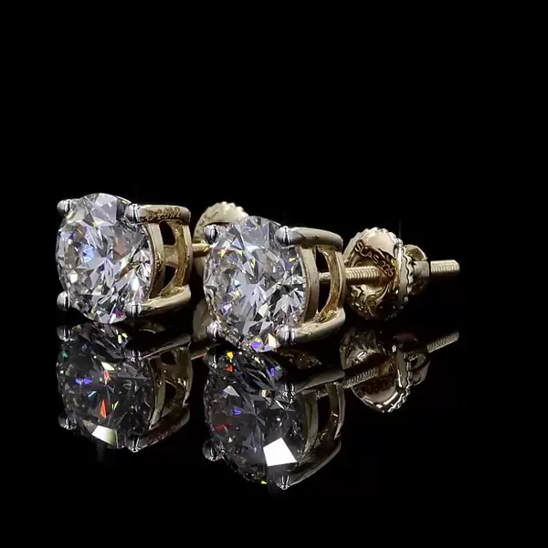 Lab Grown Diamond Studs - Diamond Earrings from BLINGARI luxury Indian fashion collection