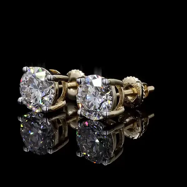 Lab Grown Diamond Studs - Diamond Earrings from BLINGARI luxury Indian fashion collection
