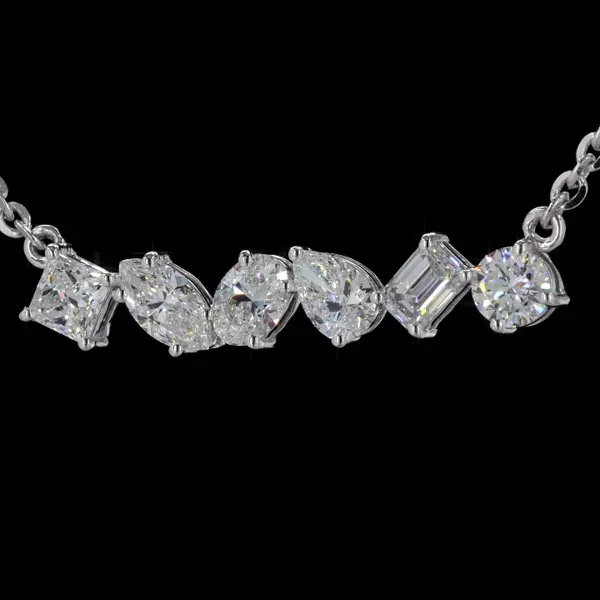 Lab Grown Diamond Pendant With Chain - Diamond Pendants from BLINGARI luxury Indian fashion collection