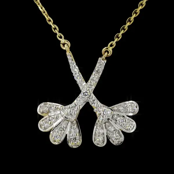 Lab Grown Diamond Pendant With Chain - Diamond Pendants from BLINGARI luxury Indian fashion collection