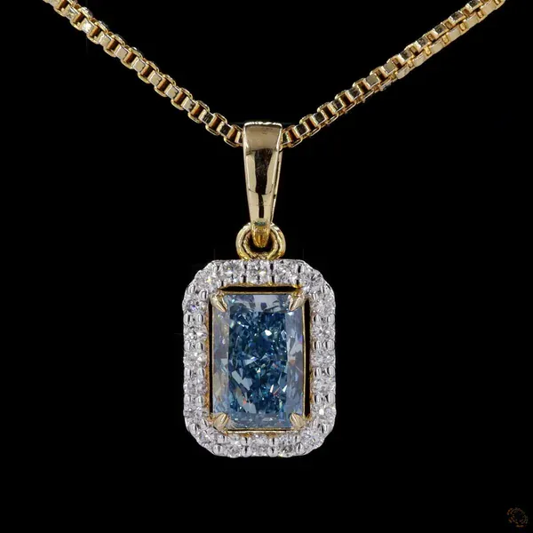 Lab Grown Diamond Pendant - Diamond Pendants from BLINGARI luxury Indian fashion collection