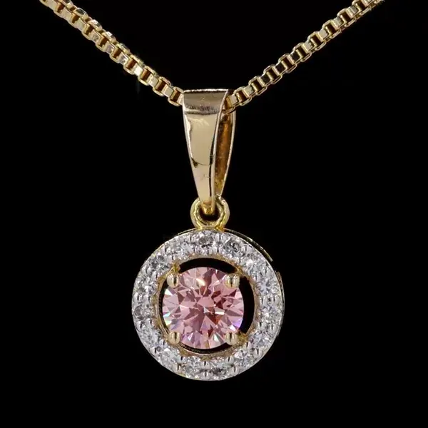 Lab Grown Diamond Pendant - Diamond Pendants from BLINGARI luxury Indian fashion collection