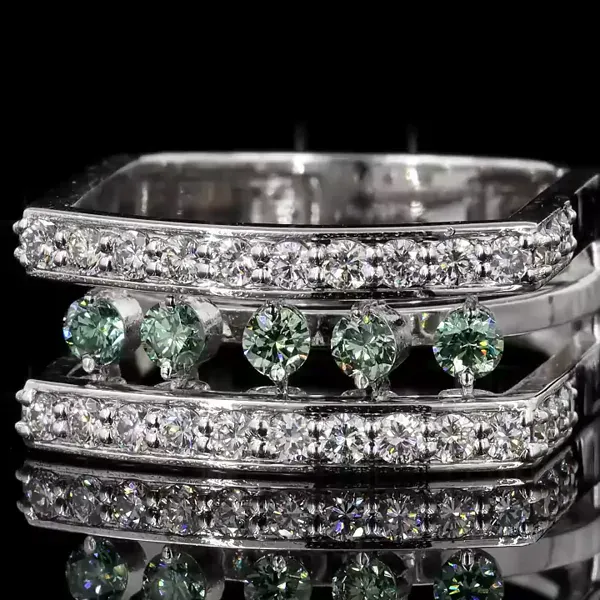 Lab Grown Diamond Ring - Diamond Rings from BLINGARI luxury Indian fashion collection
