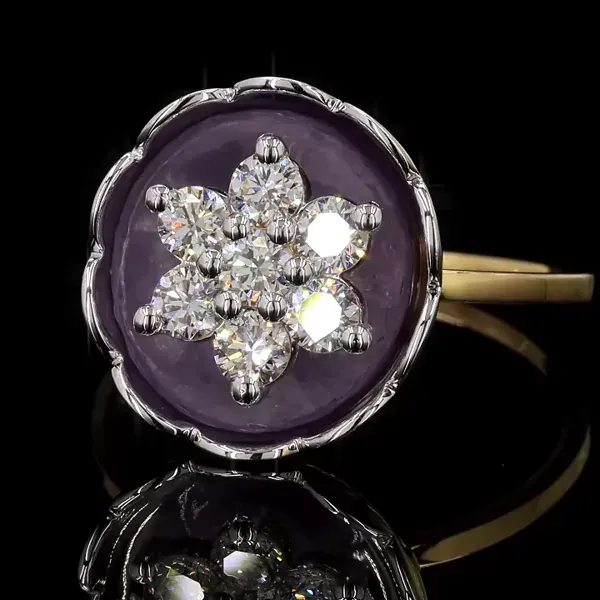 Lab Grown Diamond Ring - Diamond Rings from BLINGARI luxury Indian fashion collection