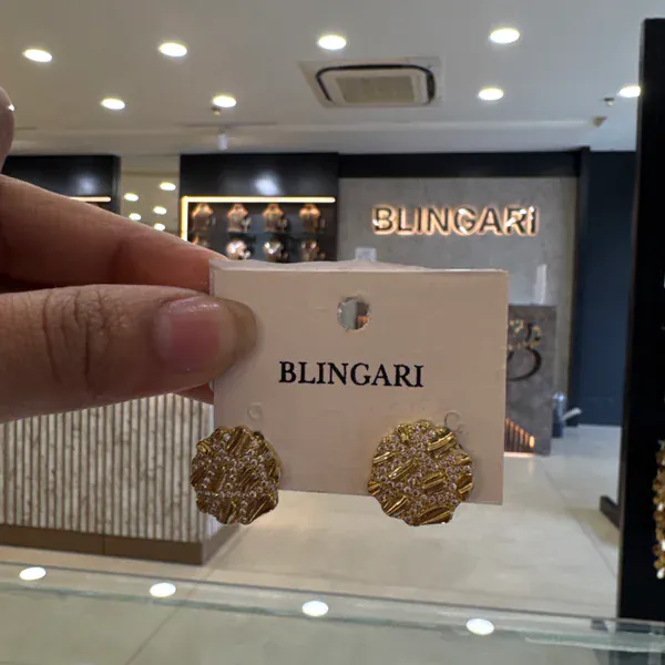 Statement Earrings - Earrings & Jhumkas from BLINGARI luxury Indian fashion collection