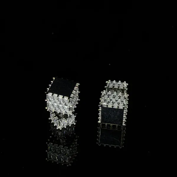 Box Stud - Earrings & Jhumkas from BLINGARI luxury Indian fashion collection