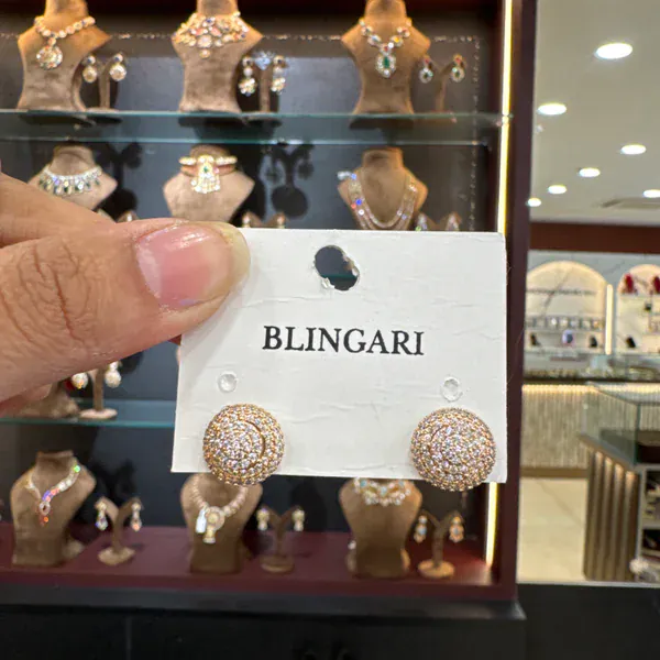 Statement Earrings - Earrings & Jhumkas from BLINGARI luxury Indian fashion collection
