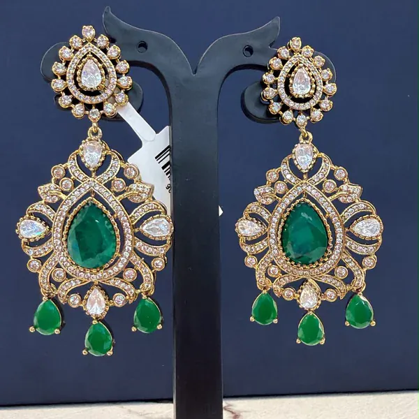 Jhumka 90037 - Earrings & Jhumkas from BLINGARI luxury Indian fashion collection