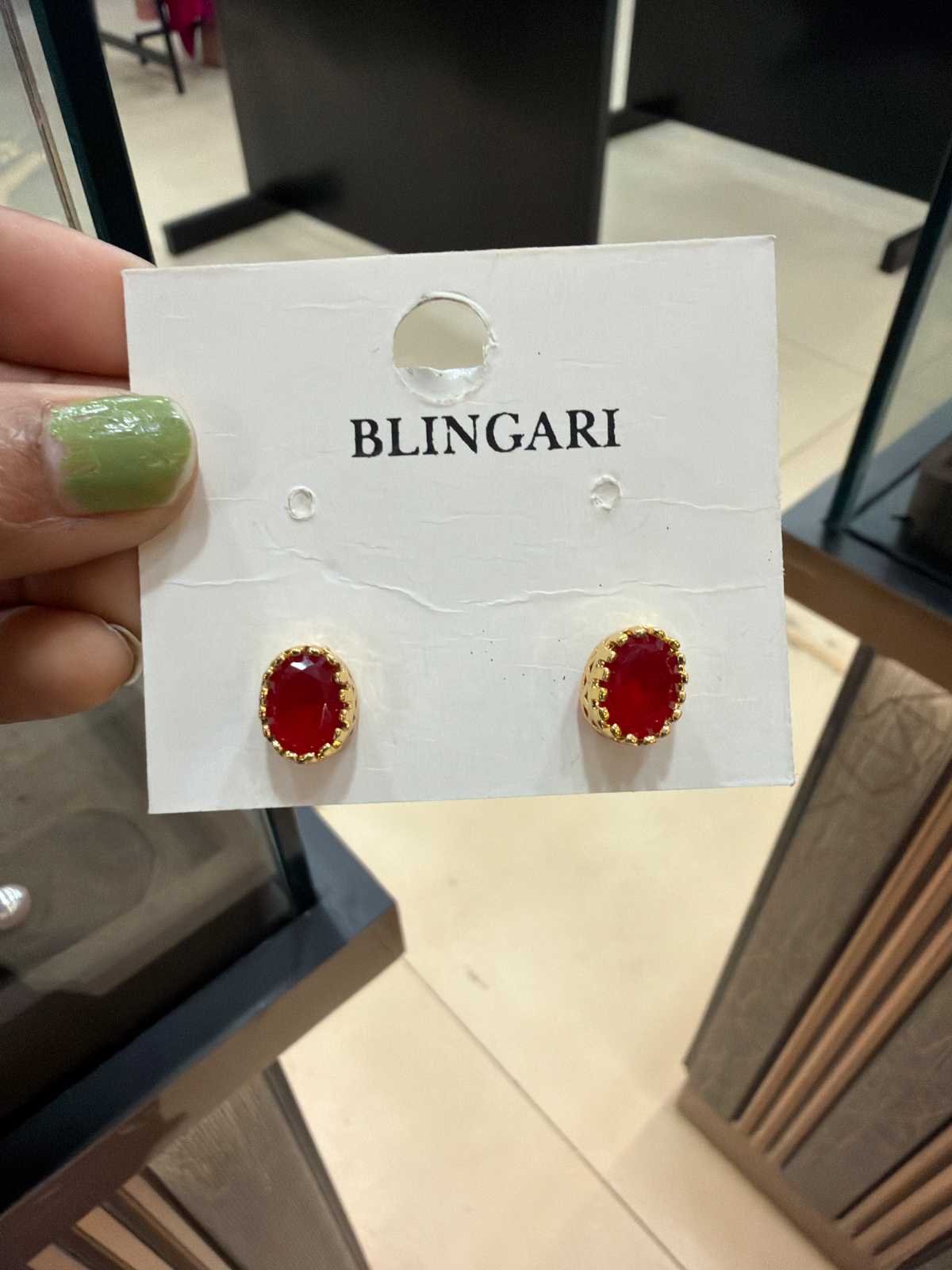 Earring 59037 - - Earrings & Jhumkas - BLINGARI - Media 1