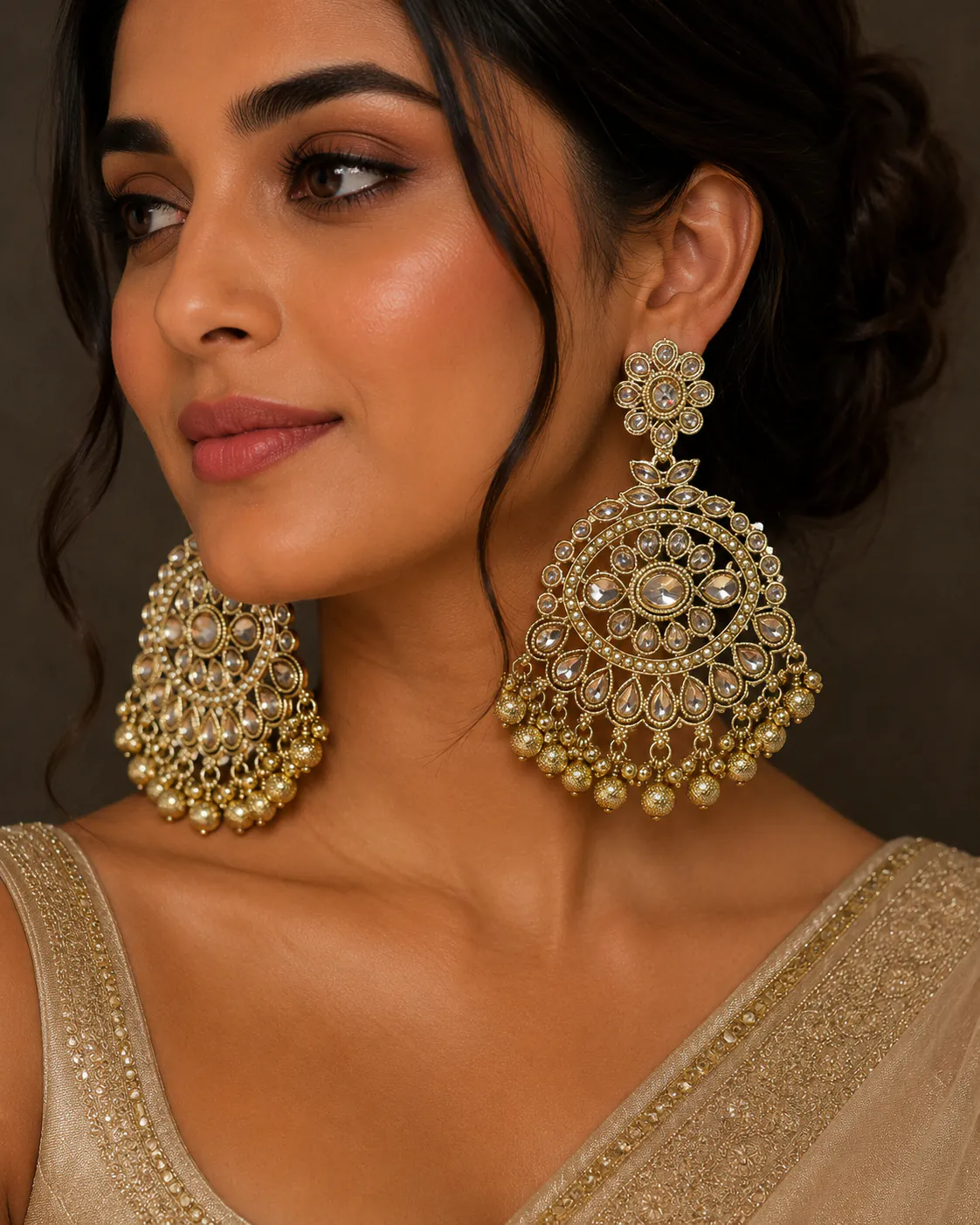 Jhumka Earrings - Jhumkas from BLINGARI luxury Indian fashion collection