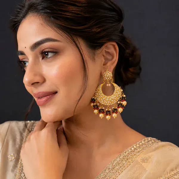 Jhumka Earrings - Jhumkas from BLINGARI luxury Indian fashion collection