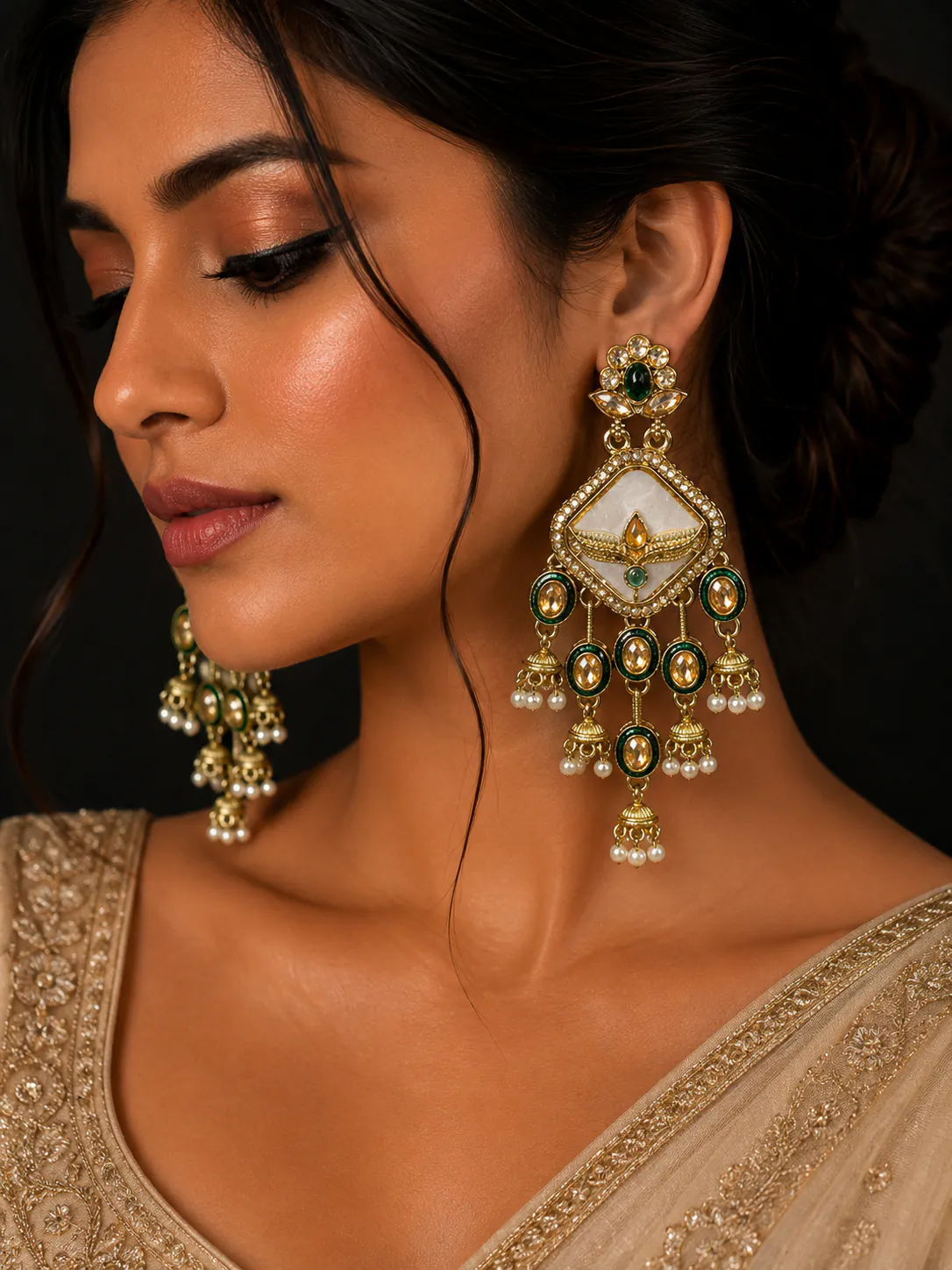 Jhumka - Jhumkas from BLINGARI luxury Indian fashion collection