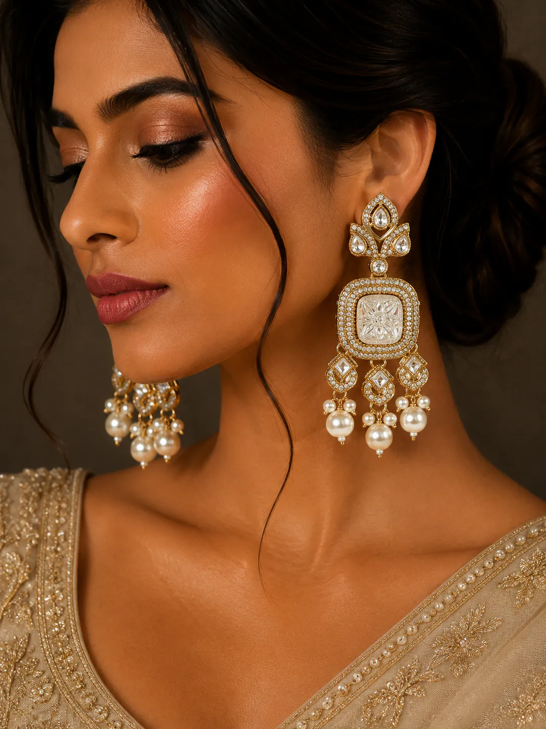 Jhumka Earrings - Jhumkas from BLINGARI luxury Indian fashion collection