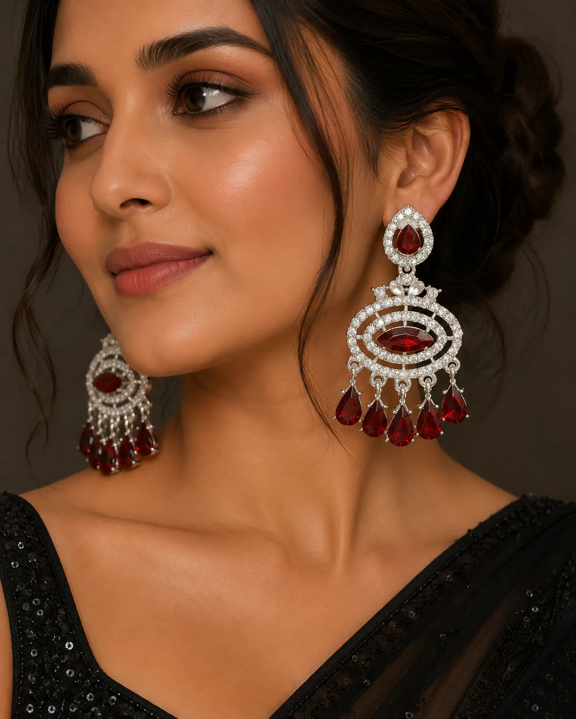 Jhumka 90070 - Jhumkas from BLINGARI luxury Indian fashion collection