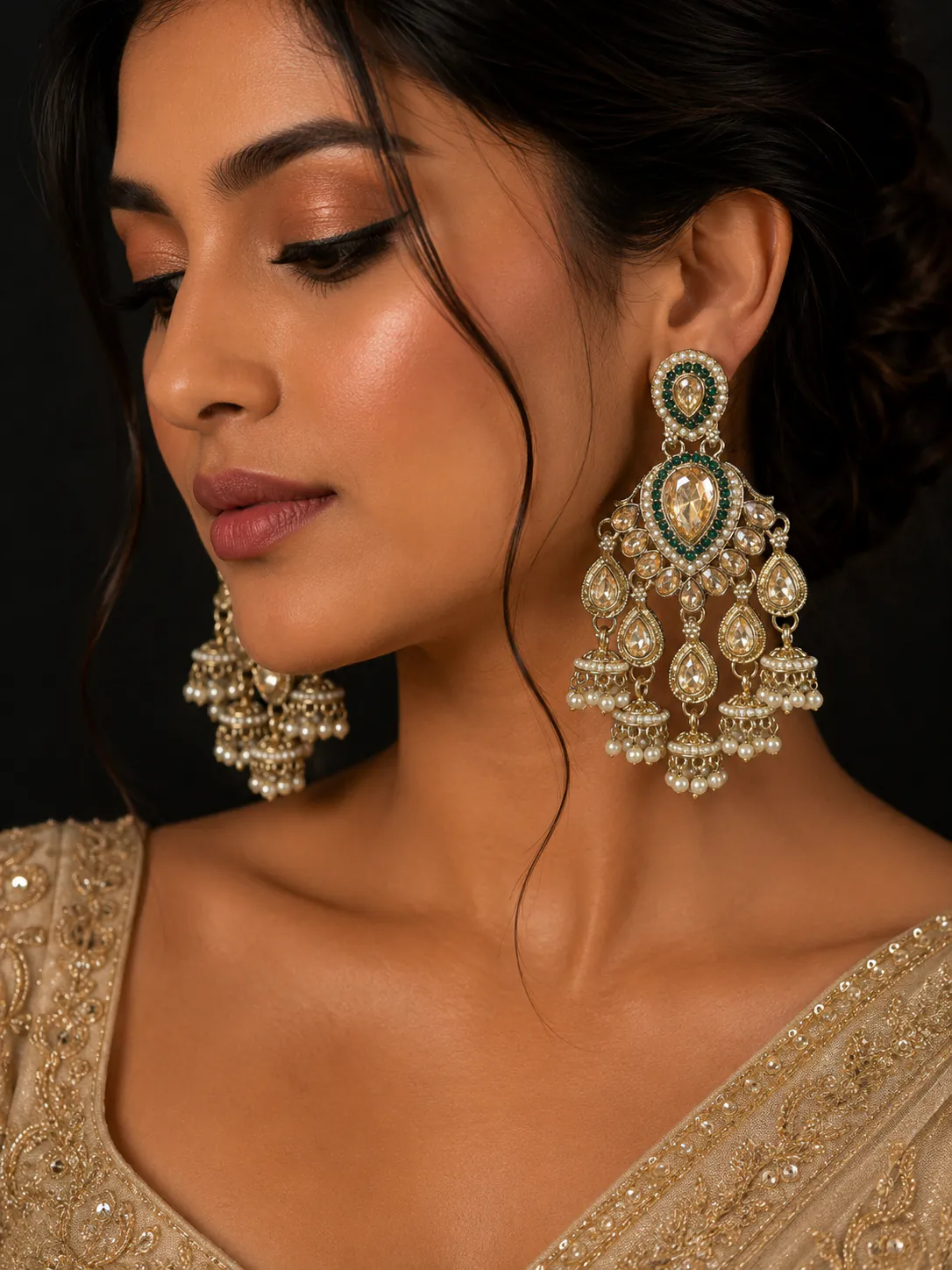 Jhumka - Jhumkas from BLINGARI luxury Indian fashion collection