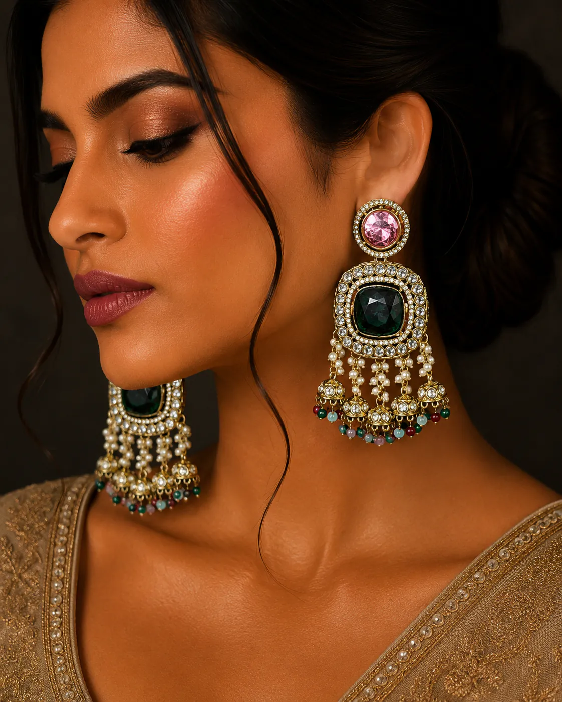 Jhumka - Jhumkas from BLINGARI luxury Indian fashion collection