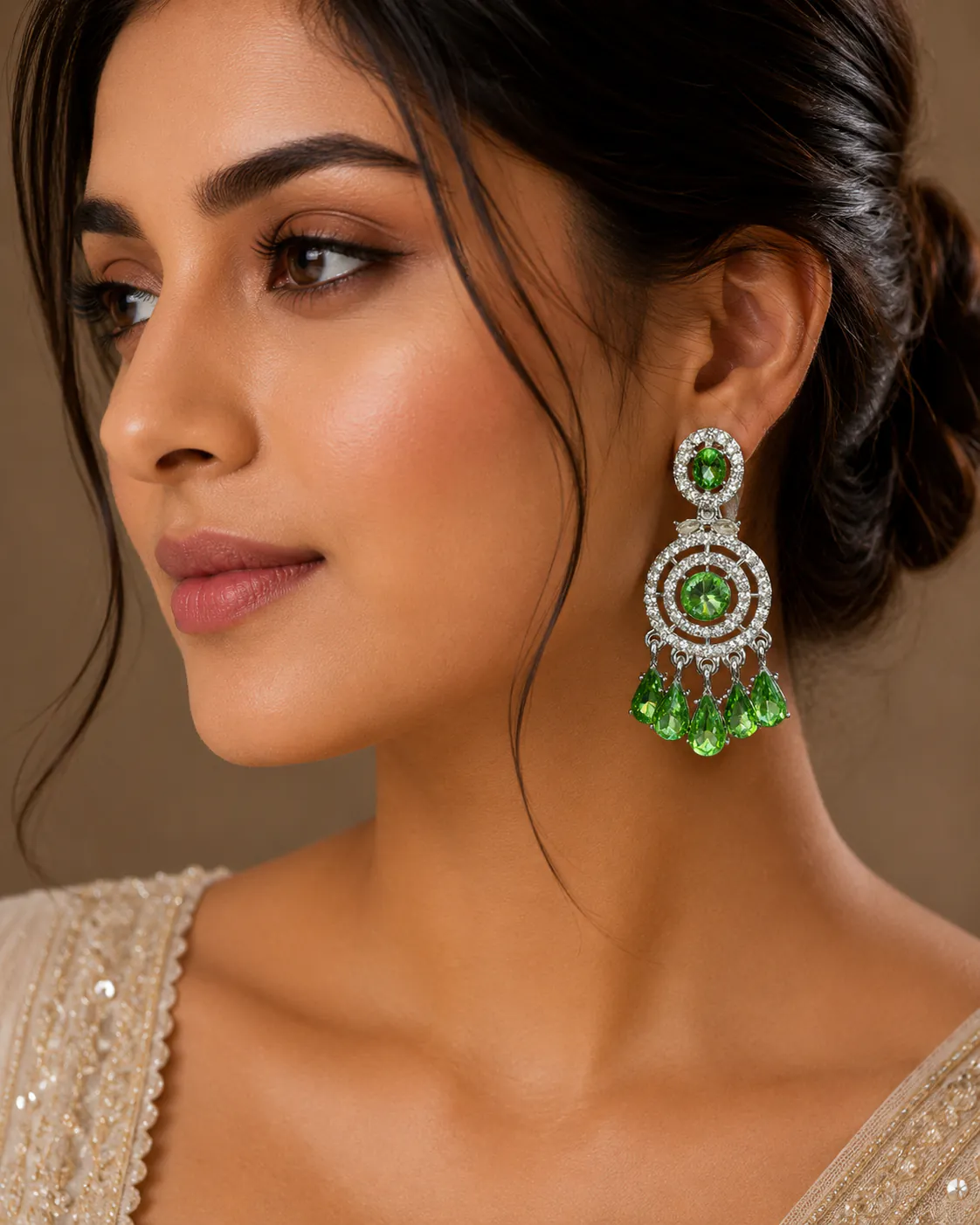 Jhumka 90068 - Jhumkas from BLINGARI luxury Indian fashion collection