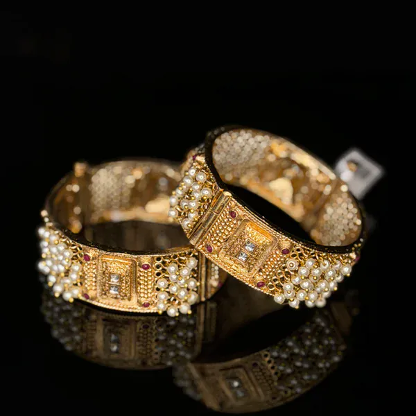 Jhumka Kada - Kada from BLINGARI luxury Indian fashion collection