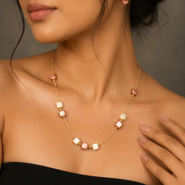 Square Chain Mala - Malas from BLINGARI luxury Indian fashion collection