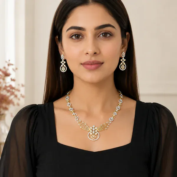 Necklace Set - Necklaces & Pendants from BLINGARI luxury Indian fashion collection