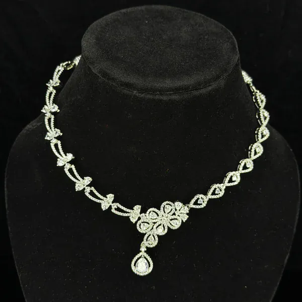 Seren M White - Necklaces & Pendants from BLINGARI luxury Indian fashion collection