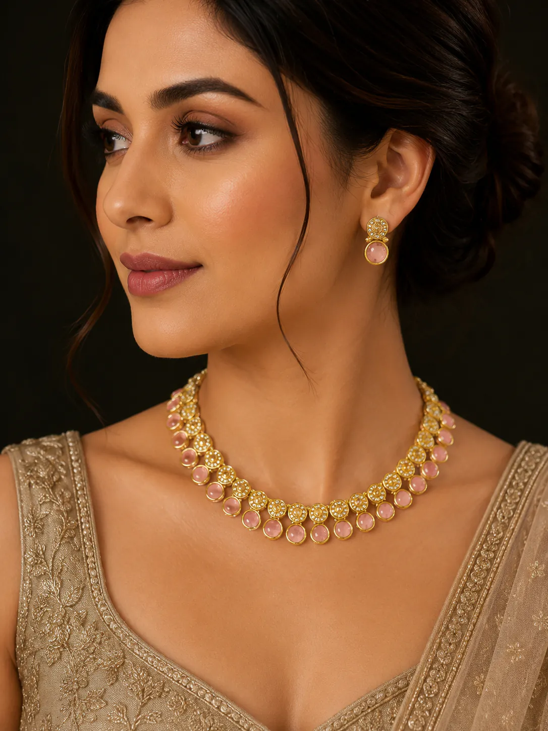 Necklace set - Necklaces & Pendants from BLINGARI luxury Indian fashion collection