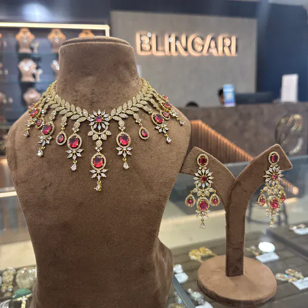 Necklace Set - Necklaces & Pendants from BLINGARI luxury Indian fashion collection