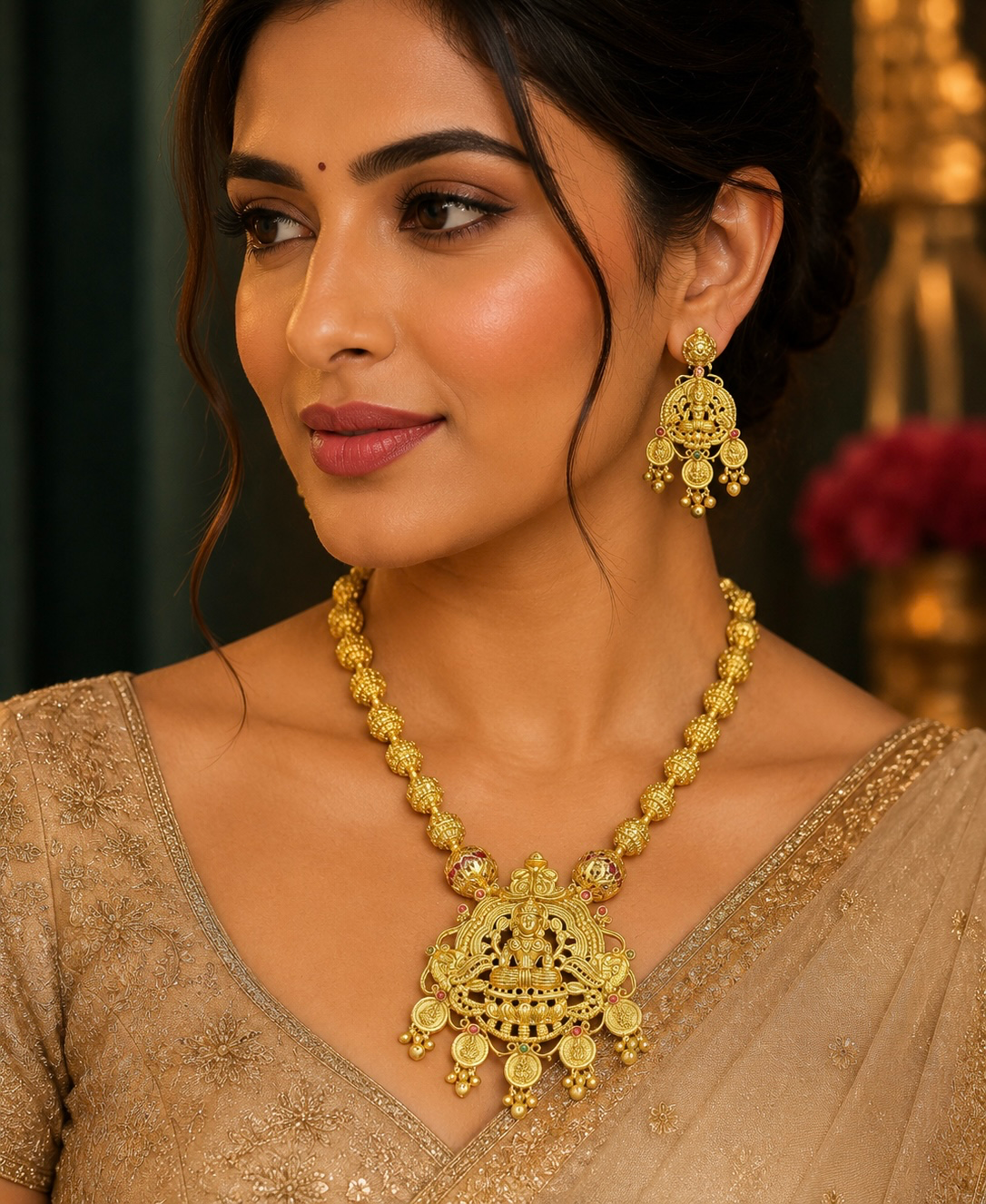 Necklace set - Pendants from BLINGARI luxury Indian fashion collection