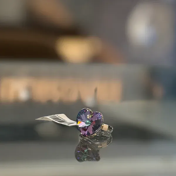 Swarovski Heart Ring - Rings & Hathphool from BLINGARI luxury Indian fashion collection